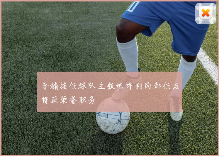 李楠接任球队主教练许利民卸任后将获荣誉职务
